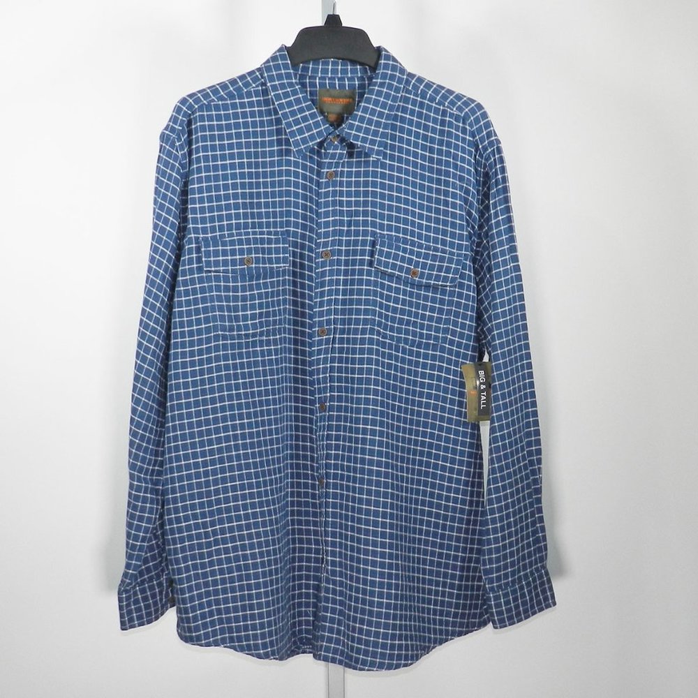 Northwest Territory Blue Checkered Shirt 2XLT
